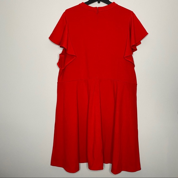 Anthropologie Maeve Deena Dress Flutter Sleeves 3X - Picture 4 of 9